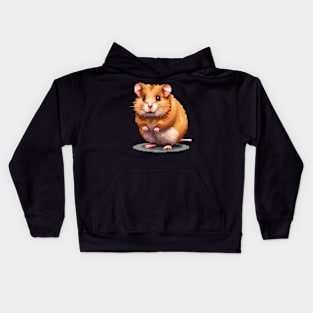 Pixel Hamster Kids Hoodie